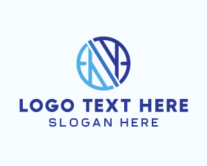 Letter N - Modern Geometric Marketing logo design