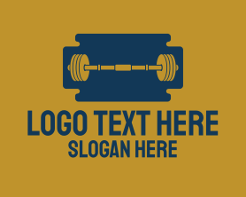 Weightlifting - Razor Gym logo design