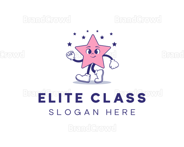 Cute Star Mascot Logo