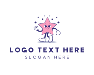 Children - Cute Star Mascot logo design