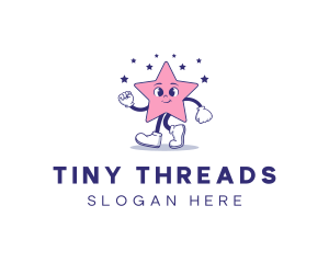 Cute Star Mascot logo design