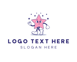 Cute Star Mascot Logo