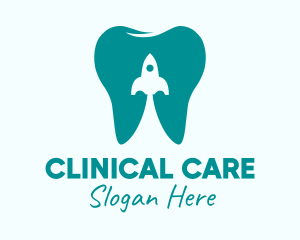 Tooth Rocket Clinic  logo design