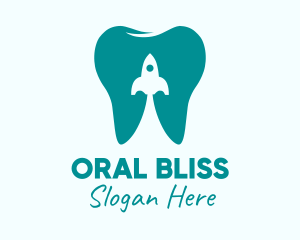 Oral - Tooth Rocket Clinic logo design