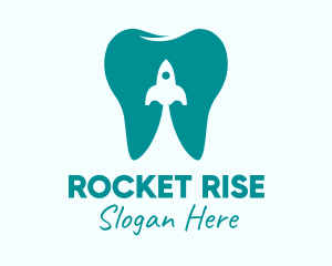 Tooth Rocket Clinic  logo design