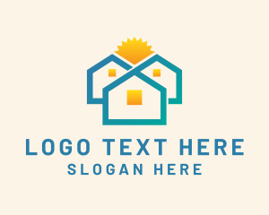 Sun - Sunny Home Residence logo design