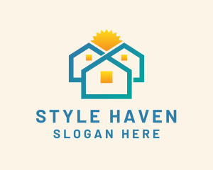 Hostel - Sunny Home Residence logo design