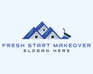 Painting Repair Renovation logo design