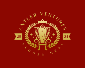Royal Wreath Chair logo design