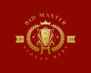 Auction - Royal Wreath Chair logo design