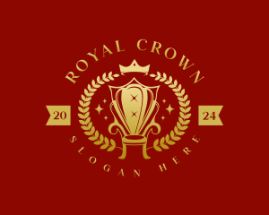 Royal Wreath Chair logo design