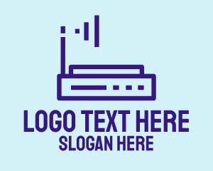 Simple - Simple Internet Router logo design
