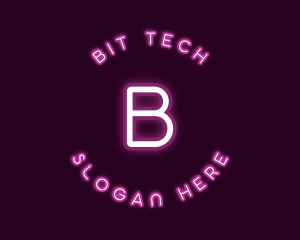 Neon Light Tech logo design