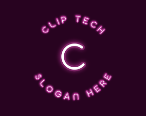 Neon Light Tech logo design