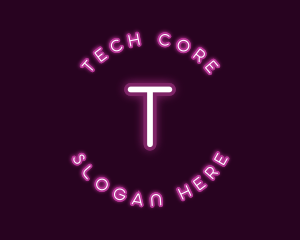 Neon Light Tech logo design