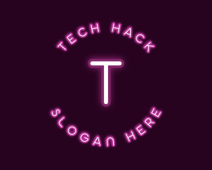 Neon Light Tech logo design