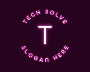 Neon Light Tech logo design