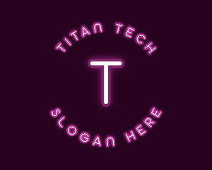 Neon Light Tech logo design