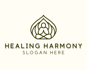 Health Healing Yoga logo design