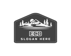 Mountain Climbing - Mountain Scenery Landscape logo design