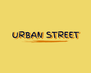 Street - Street Graffiti Brush logo design