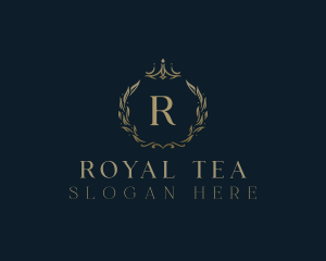 Royal Crown Wreath logo design