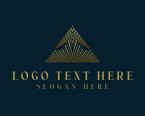 Pyramid - Abstract Luxury Triangle logo design