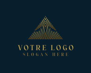 Abstract Luxury Triangle Logo