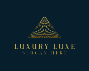 Abstract Luxury Triangle logo design