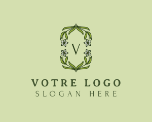 Florist - Ornamental Floral Wreath logo design