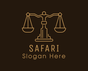 Gold Scale Judiciary Court Logo