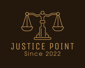 Judiciary - Gold Scale Judiciary Court logo design