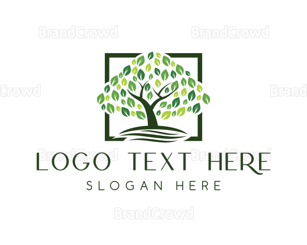 Farm Tree Nature Logo