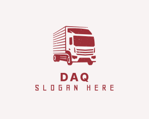 Shipment - Red Transportation Truck logo design