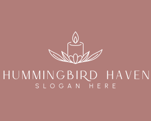 Floral Candle Light Logo