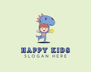 Star Dinosaur Kids logo design