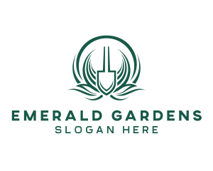 Gardening Shovel Care logo design