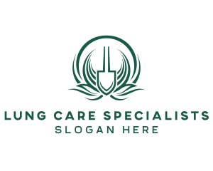 Gardening Shovel Care logo design