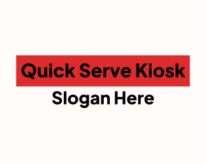 Kiosk - Simple Modern Retailer logo design