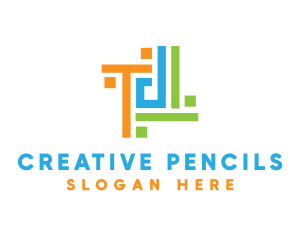 Square Creative Pattern logo design