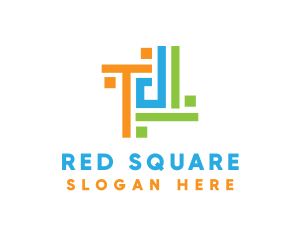 Square Creative Pattern logo design