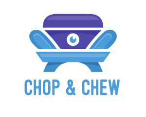 Chair - Eyeball Armchair Monster logo design
