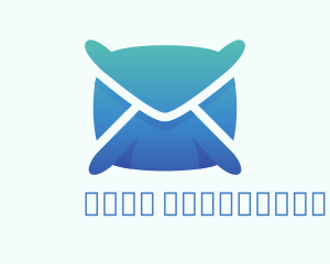 Mail Envelope Pillow logo design