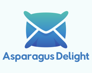 Mail Envelope Pillow logo design