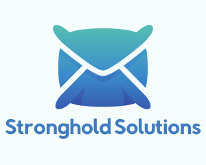 Mail Envelope Pillow logo design