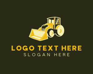 Digger - Construction Backhoe Machinery logo design