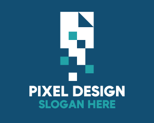 Pixel Digital File logo design