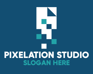 Pixel Digital File logo design