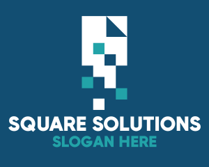 Squares - Pixel Digital File logo design