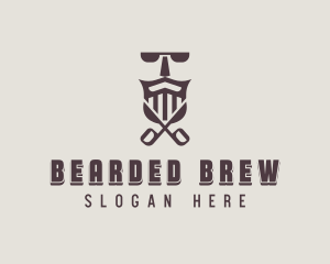 Barber Beard Grooming logo design